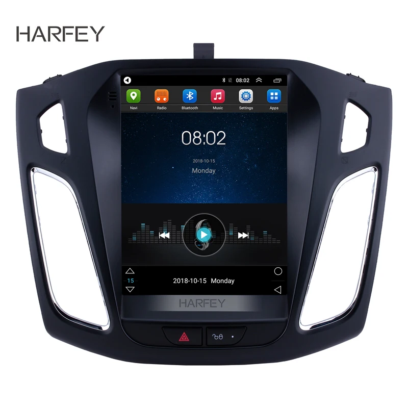 

Harfey Autoradio 9.7" GPS Navi Android 6.0 Car Stereo for Ford Focus 2012 2013 2014 2015 Head Unit Support OBD2 Rearview Camera
