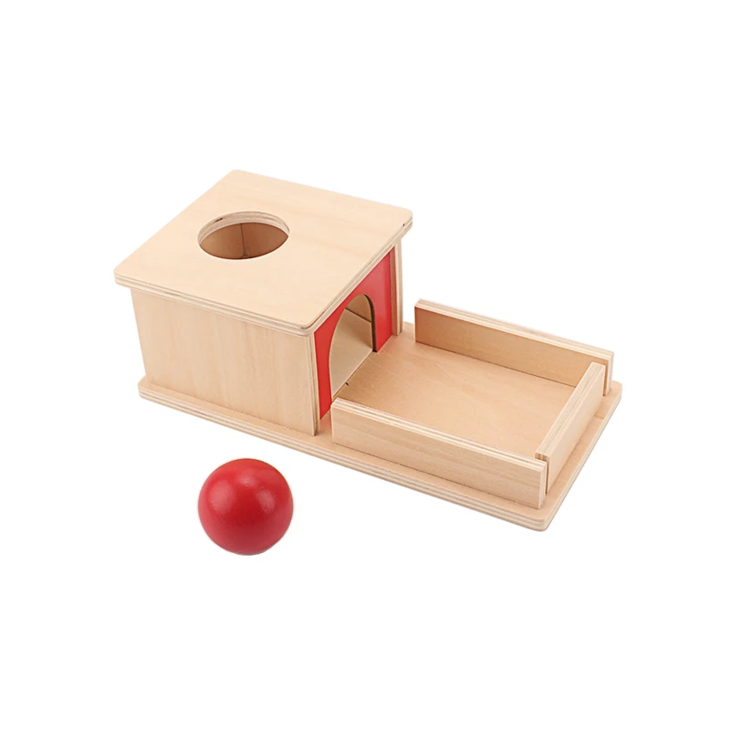 Montessori Wood Match Permanent Box Toddler Infant Draw Box 8-12 Month Toys for Baby Newborn Gift Hand & Feet Finders Small Size