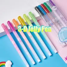 Autocollants DIY pour journal intime, 6/12 pièces, stylo d'écriture, outil de dessin, fournitures scolaires