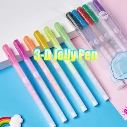 Autocollants DIY pour journal intime, 6/12 pièces, stylo d'écriture, outil de dessin, fournitures scolaires 