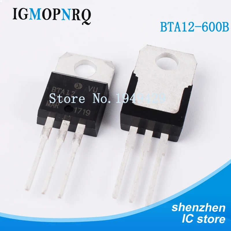 5pcs BTA12 600B 600 Triacs 12 Amp Volt TO 220 new|triac bta12|c c |
