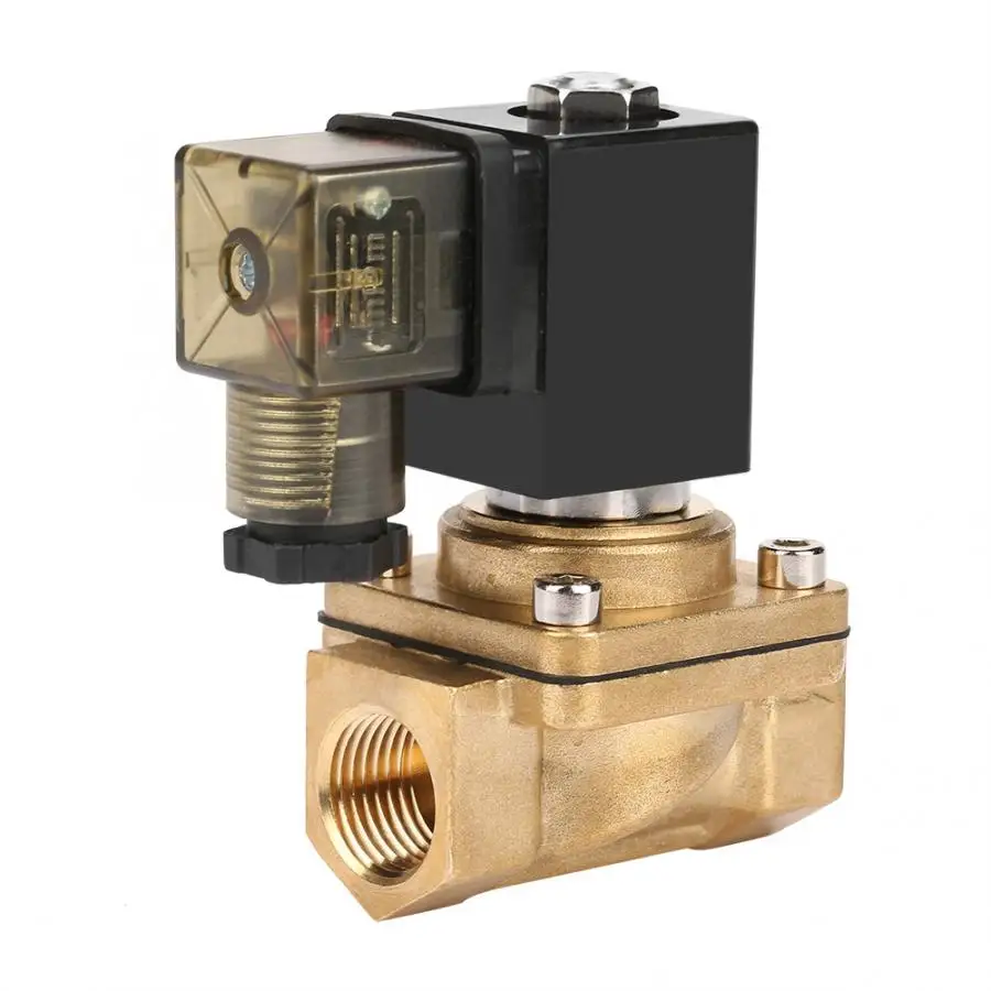 Электрический электромагнитный клапан DC12V/DC24V/AC110V/220 V PU220-04 G1/2 интерфейс 2 способа прямого действия Электрический электромагнитный клапан