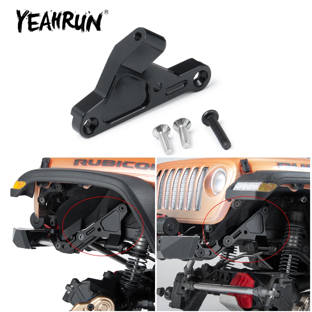 YEAHRUN 6061 CNC 알루미늄 금속 팬하드 마운트, 축 SCX10 III AXI03007 1/10 RC 크롤러 자동차 업그레이드 부품 액세서리 