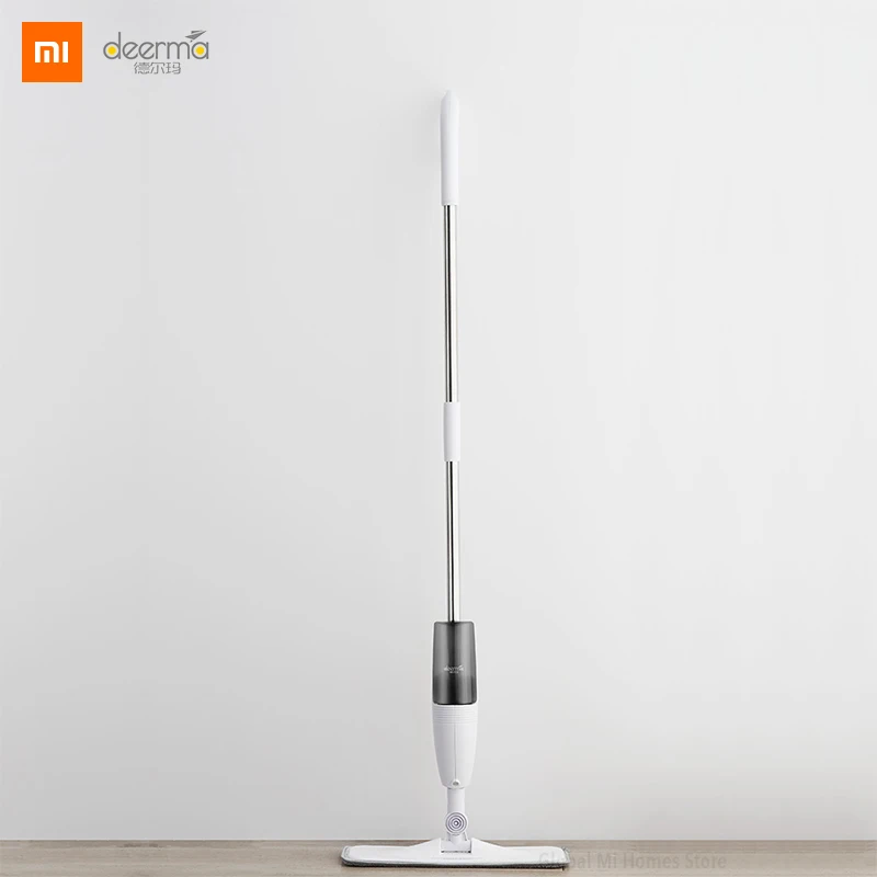 

New Xiaomi deerma water spray mop Carbon fiber dust cloth 360 degree rotating rod 1.2m mop rod only 0.75kg easier for cleaning 2