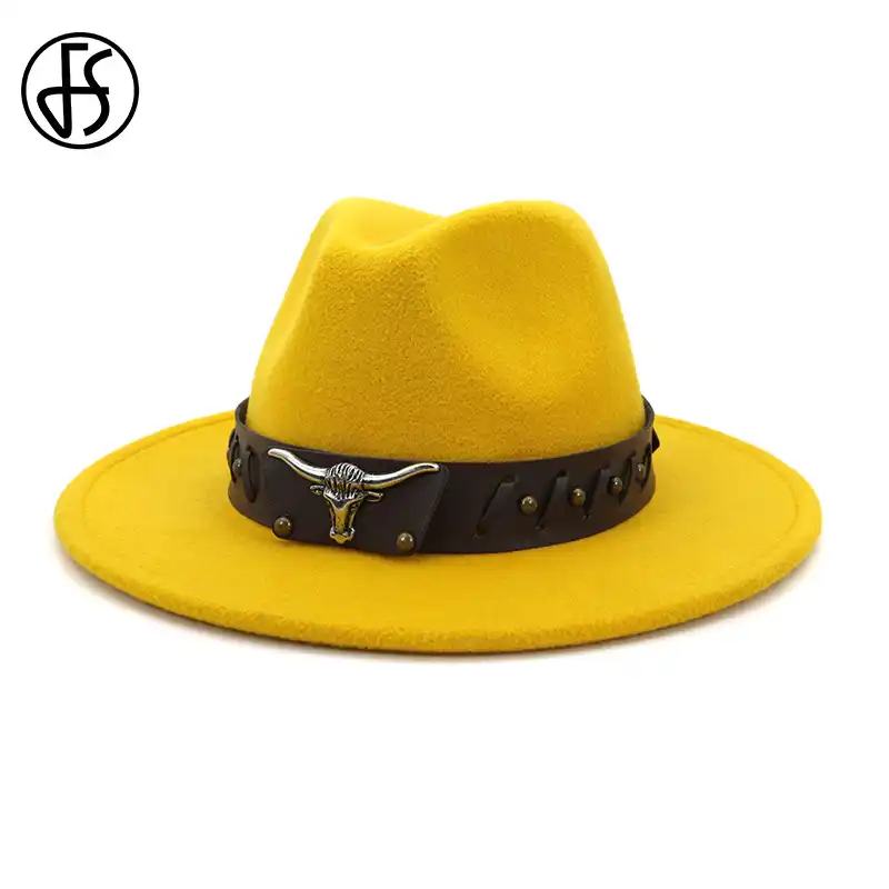 wide brim felt fedora hat