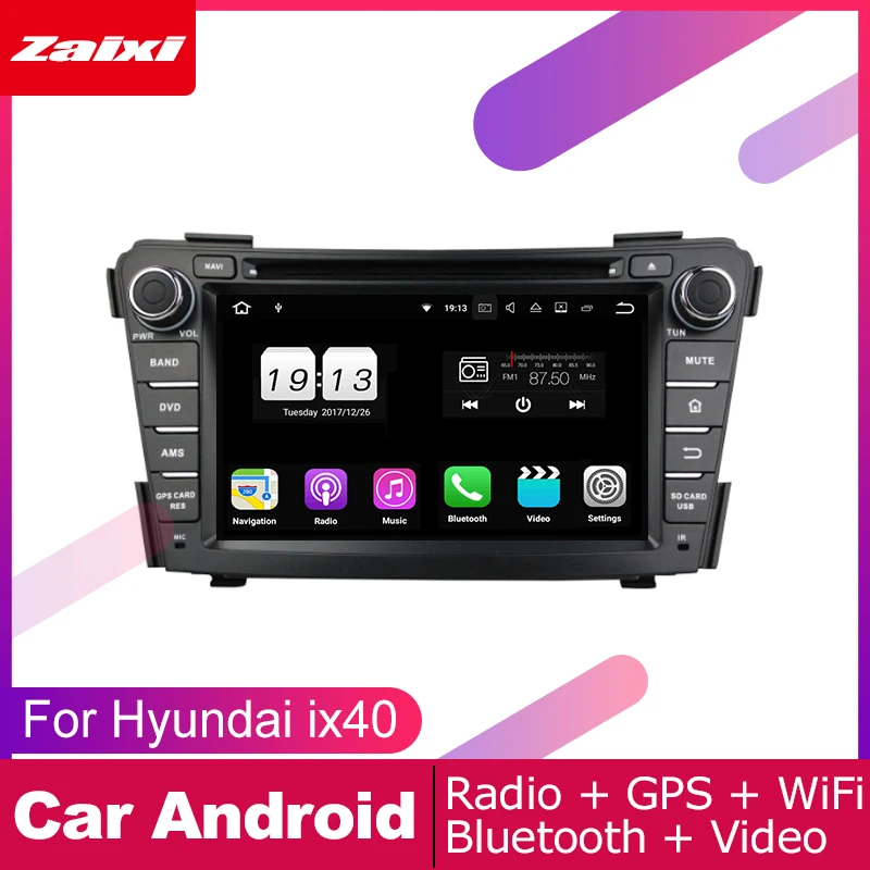Best ZaiXi For Hyundai i40 2011~2019 Car Android Multimedia System 2 DIN Auto DVD Player GPS Navi Navigation Radio Audio WiFi 1
