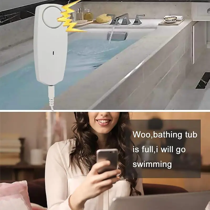 Wi-Fi датчик утечки воды беспроводной детектор уровня воды защита от перелива сигнализация оповещения Tuya Smart Life App удаленный монитор