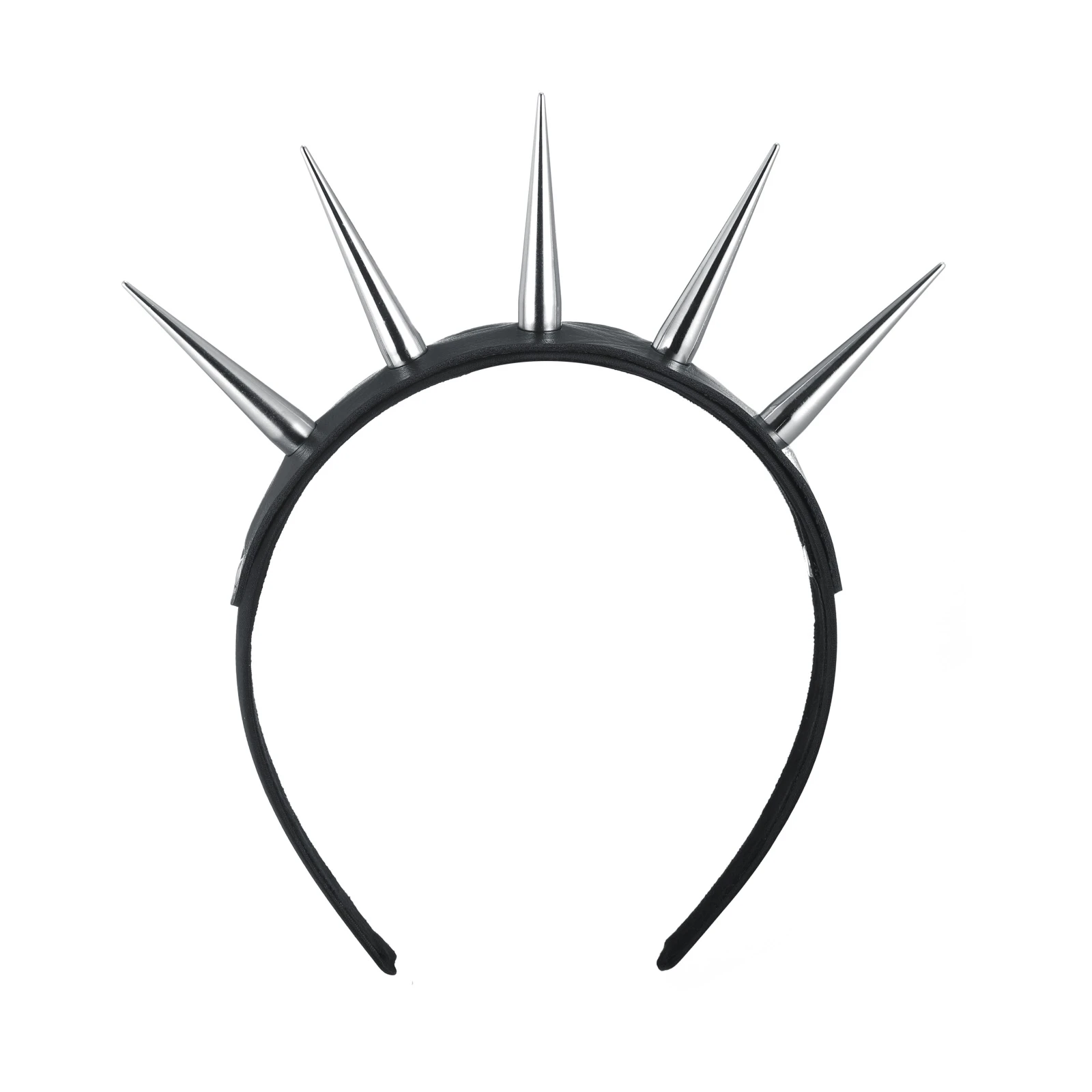 Goth Headband With Spikes Black Spiked Hairband Cute Punk Headwear