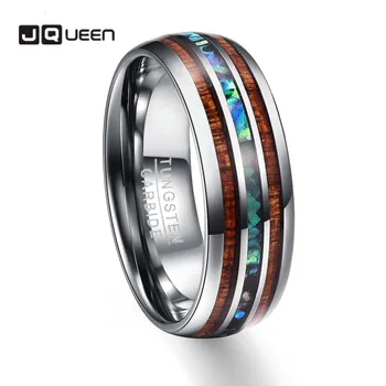 

AAA Wood Grain Polishing Men Rings 100% Tungsten Carbide Wedding Bands Multi-size Anillos para hombres Pierscienie Wholesale