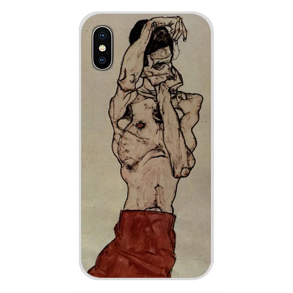 Для Apple iPhone X XR XS 11Pro MAX 4S 5S 5C SE 6S 7 8 Plus ipod touch 5 6 Egon Schiele аксессуары чехлы для телефонов - Цвет: images 9