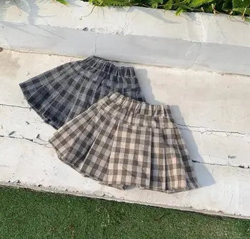 

2019 new wholesale girls plaid skirt thicken winter fashion girls skirts 2-7 years HJ23