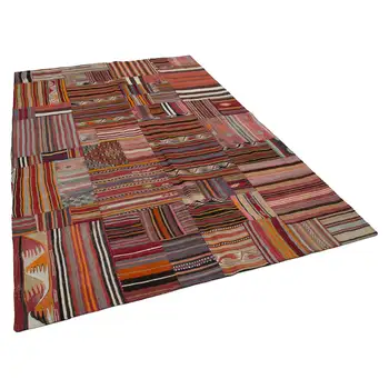 

201x301 Cm Multicolor Handmade Rugs Patchwork Rug-7x10 Ft