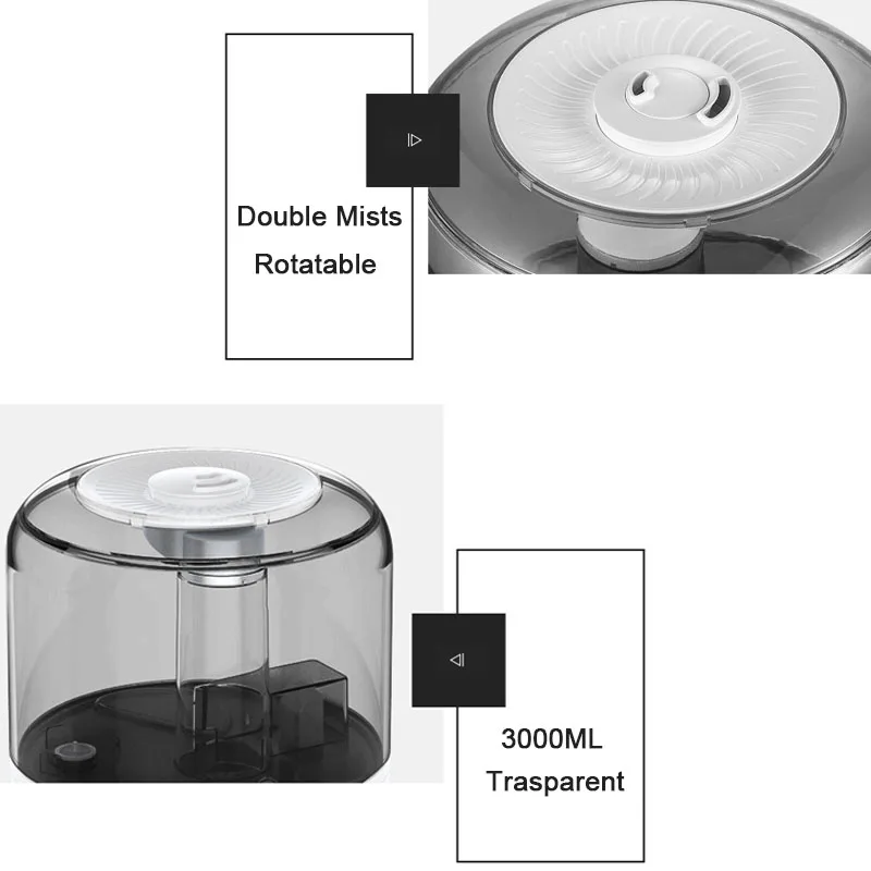 névoa ajustável portas duplas senhor