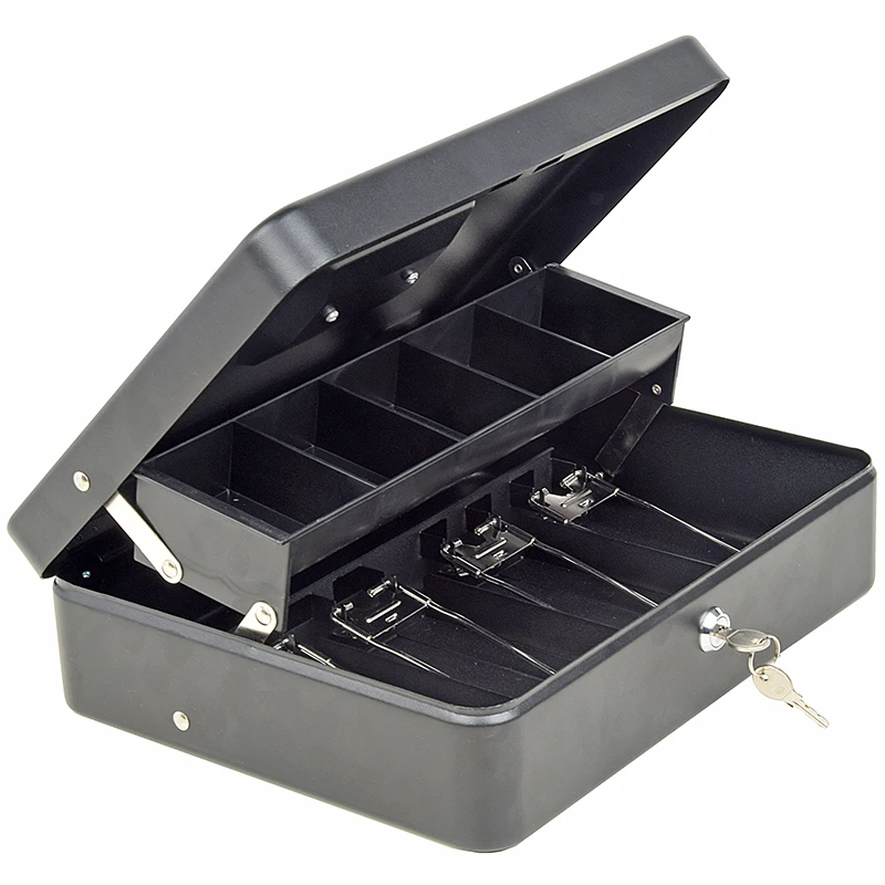 Portable Key Multi Compartment Mobile Cash Safes Money Home