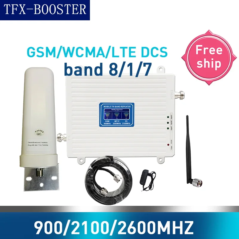 Трехдиапазонный усилитель сотовой связи gsm-ретранслятор 2G 3G 4G мобильной сети GSM
