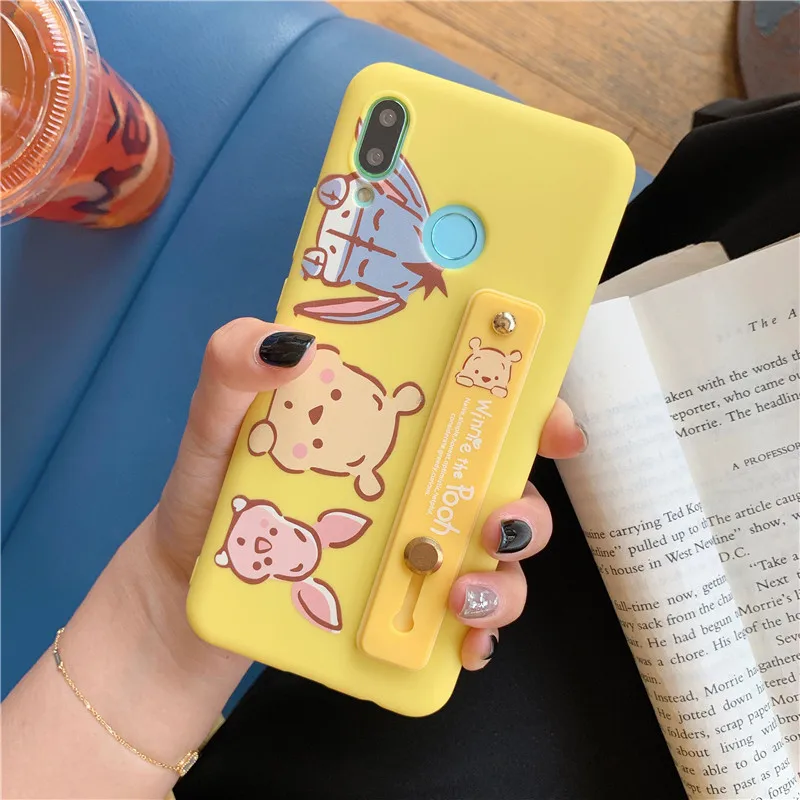 

Cute Cartoon Winnie Bear Monster University Phone Case TPU Silicone Cover For Samsung Note8 Note9 Note5 S7 edge S8 S9 S10 Plus