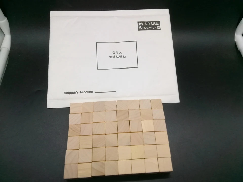 Лазерная гравировка 6*8 шт 15 мм деревянные кубики Головоломки Customzie подарок на день рождения игрушка