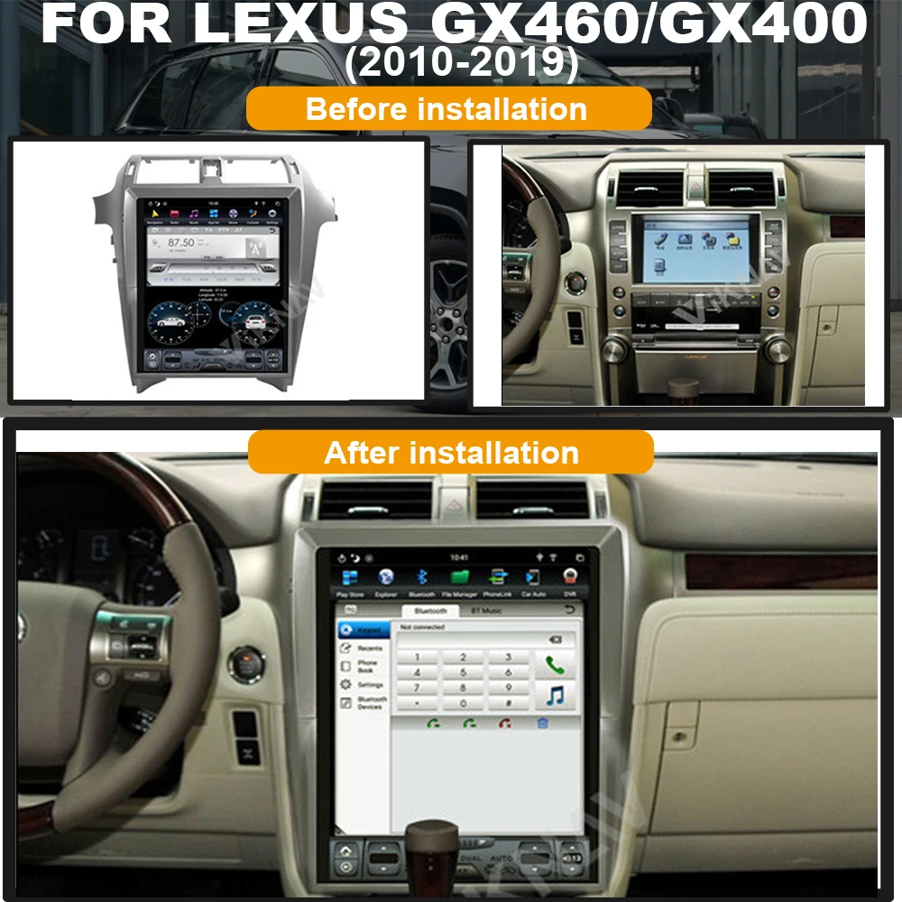 

car radio for lexus gx460 gx400 2010 2011 2012 2013 2014 2015 2016 2017 2018 2019 android auto video player gps navigation