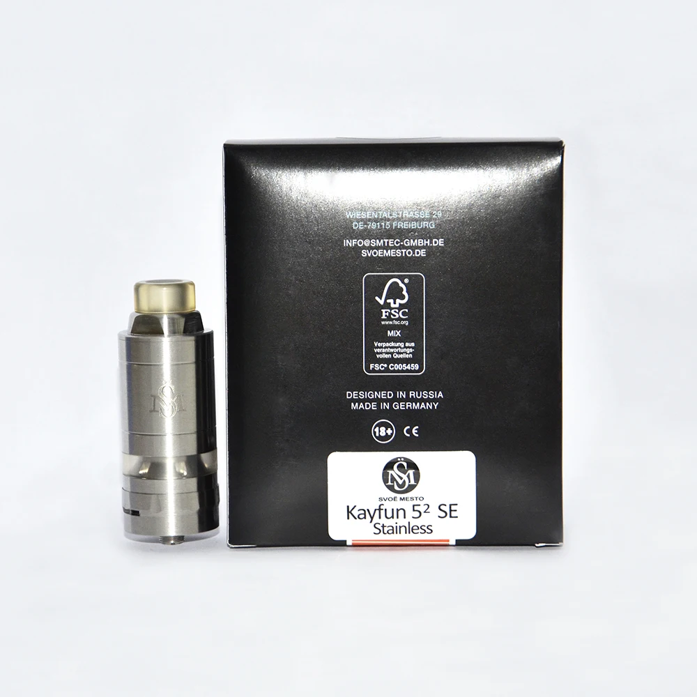 Kayfun V5 м² prime KF6 контроль воздушного потока перестраиваемый капельный 316 ss 25 мм RTA vape