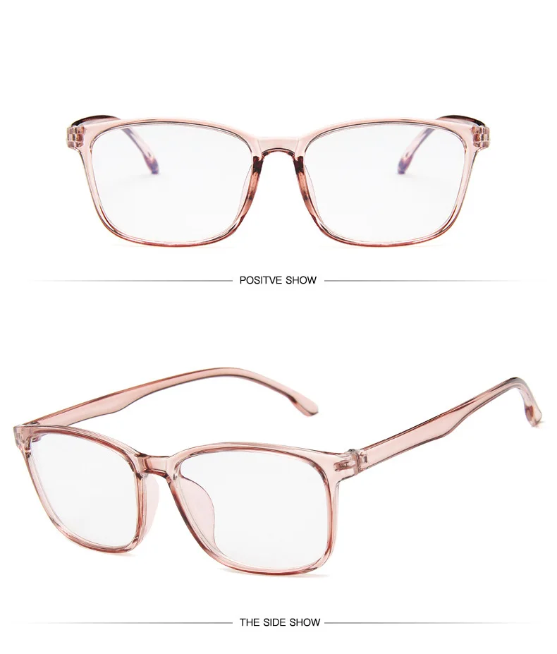 Anti-blue Transparent Small Square Glasses Men Computer Optical Glasses Gaming Frame Women Anti Blue Ray Eyeglasses  LH2191 glasses to protect eyes from screen