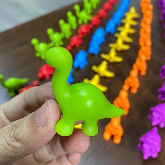 Colorful Montessori Sensory Toy Set Animal Model Children Counting Cognitive Color Cognition Early Education Toys for Children 2