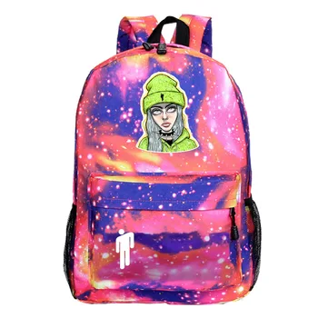 

New Fashion Billie Eilish Printed Students Backpack Casual Waterproof Large Capacity Travel Backpack Schoolbags