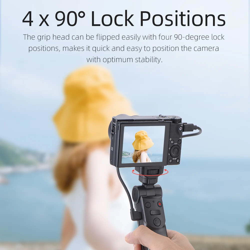 Handheld selfie tripod multi-function shooting remote control Camera Grip for Sony ZV1 a6000 a6100 a6400 a7III a7RIII a7RIV