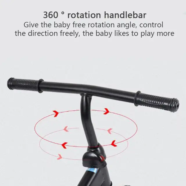 Doki Toy Children's Balance Bike Without Pedals Adjustable Height Learning Riding Scooter With Rotatable Handlebars 3
