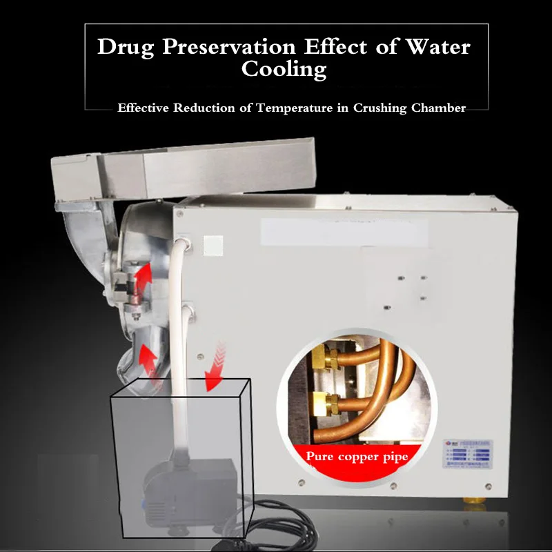 Commercial Herbal Medicine Pulverizer High-efficiency Superfine Powder Machine High-power Continuous Grinding Machine 37 Powder Commercial Herbal Medicine Pulverizer High-efficiency Superfine Powder Machine High-power Continuous Grinding Machine 37 Powder