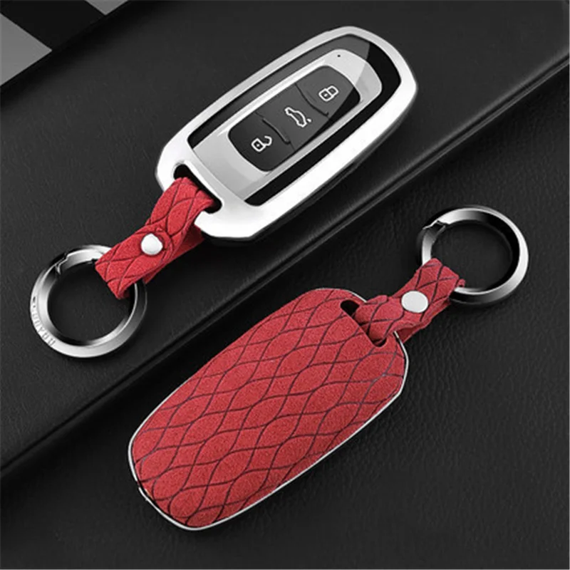 Замшевые Кожаные ключи чехол для Geely Atlas Boyue NL3 Emgrand X7 SUV GT GC9 borui EC7 EC718EC715 Global Hawk GX7 LYNK &
