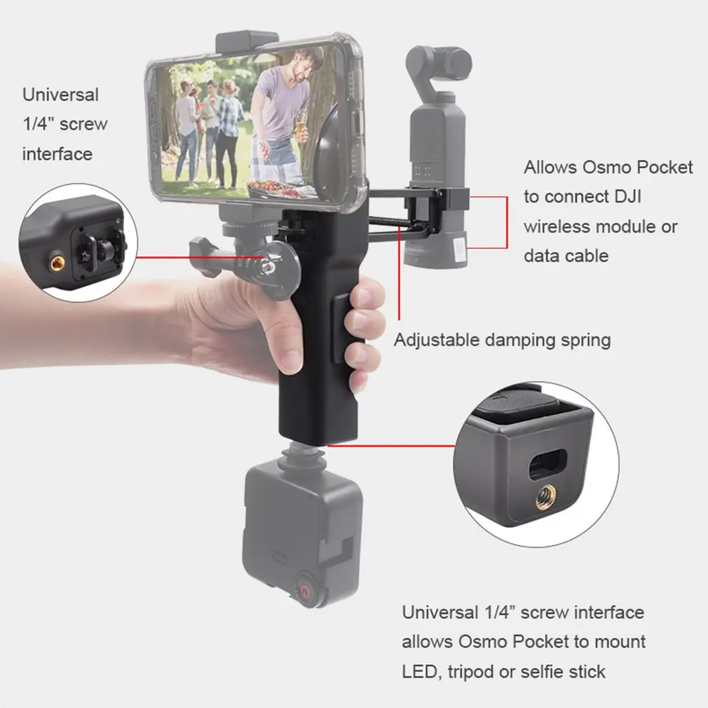 Osmo Карманный Ручной Стабилизатор z-axis амортизатор с функцией хранения Портативный чехол-бокс для DJI osmo Карманная камера с шестигранной головкой