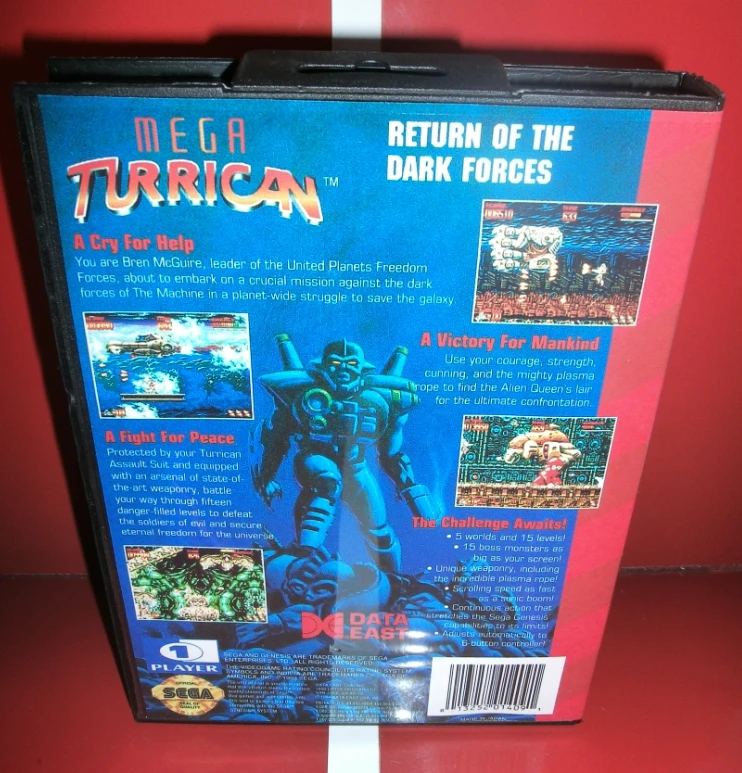 MD games card-Mega Turrican US чехол с коробкой и руководством для sega Megadrive Genesis игровая консоль 16 бит MD card