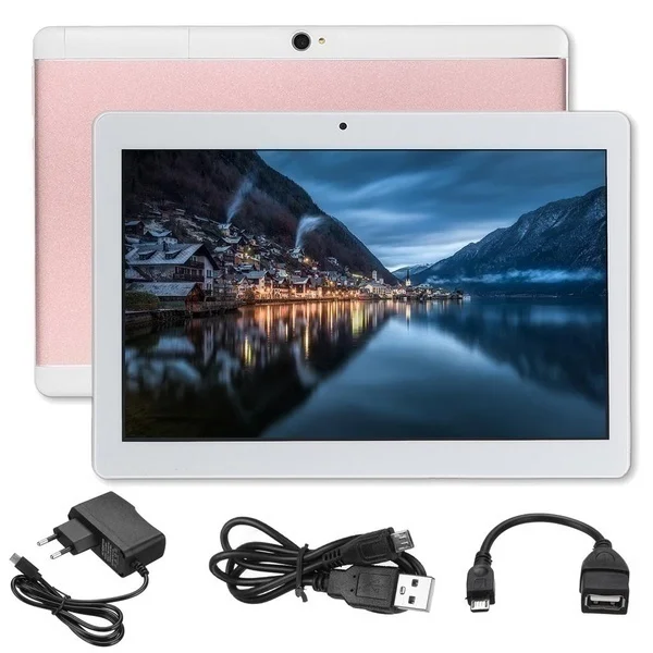 10,1 дюймов, четыре ядра, 6G+ 128G, Android 8,0, WiFi, планшетный ПК, две sim-карты, двойная камера, МП, ips, Bluetooth, 4G, WiFi, телефон, планшет, подарки - Комплект: pink