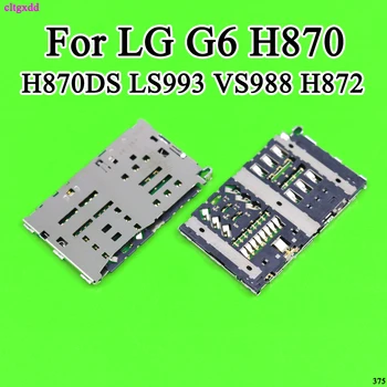 

cltgxdd Sim Card Reader Slot Tray Module Holder Connector For LG G6 H870 H870DS LS993 VS988 H872 Socket 2019 New