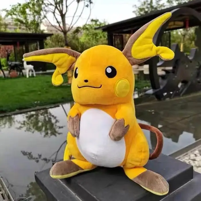Authetic Anime Games Pokemon Pikachu series 30CM Raichu plush toy