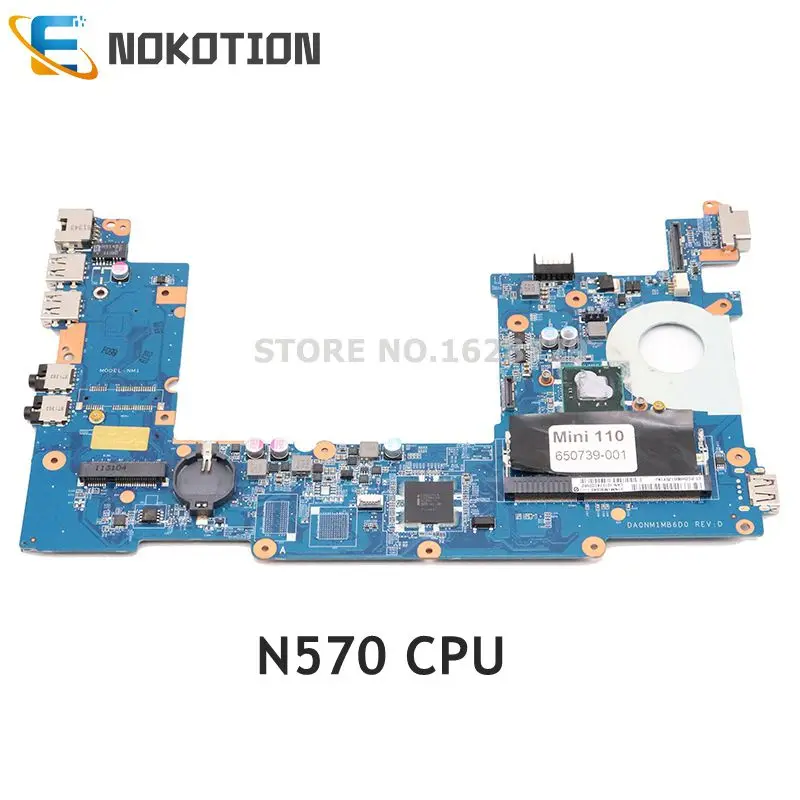 NOKOTION 650739-001 для hp CQ10 MINI 110 MINI 210 материнская плата ноутбука DDR3 N570 cpu полный тест