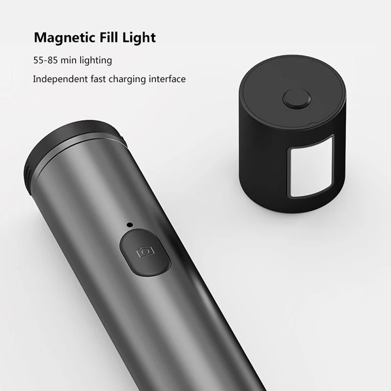 Protable Mini Bluetooth Selfie Stick with LED Fill Light for iPhone 11 Pro max, iPhone xr, Samsung HuaWei XiaoMi