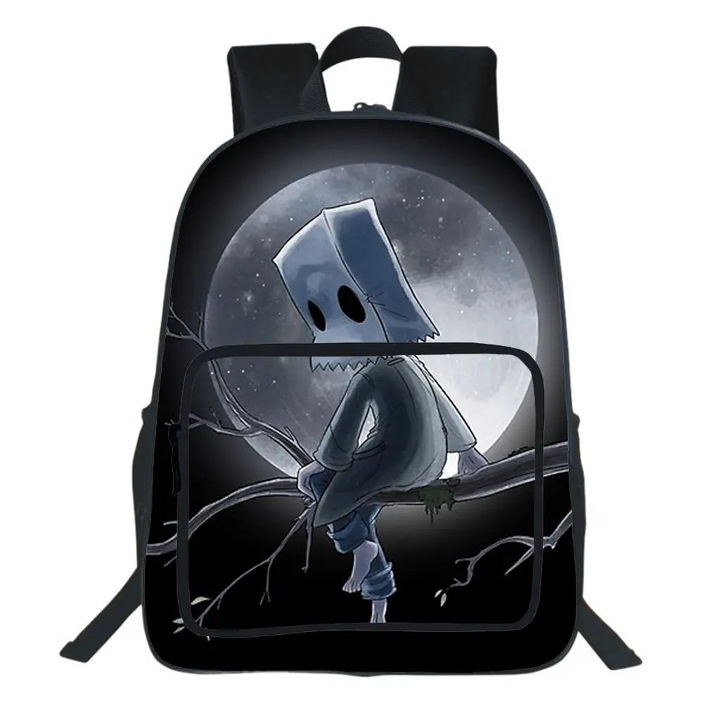 19 Inch Little Nightmares Backpack Boys And Girls Bag Teen School Bag Unisex Bag Cartoon Rucksack Mochila. Support Custom Logo