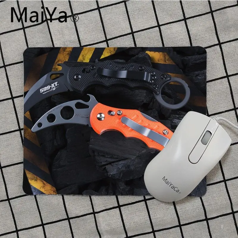 Maiya, высокое качество, острый Военный нож, сделай сам, дизайн, игровой с узором, коврик для мыши,,, игровой коврик для мыши