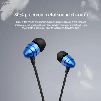 

1PC Q2 In-Ear Subwoofer Headset Gaming Headset Good Sound Quality With Micphone Button To Answer The Phone