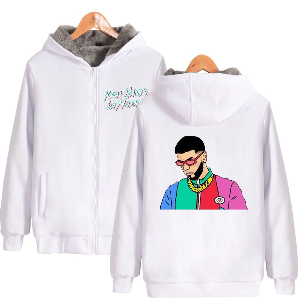 Anuel AA, хип-хоп, настоящий Hasta la Muerte, толстовки на молнии, парки, крутая Мода для мужчин/wo, мужские повседневные Бархатные утепленные толстовки на молнии