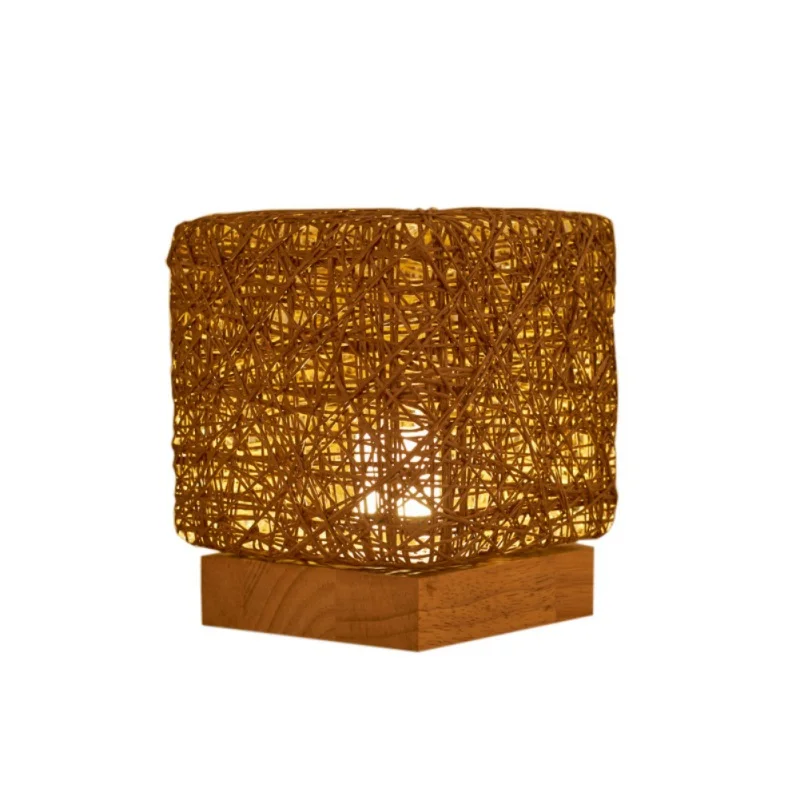 LED Rattan Moon Night Light Household New Creative Table Lamp party Wedding Colorful Lamp Bedroom Study Lighting Home Decoration