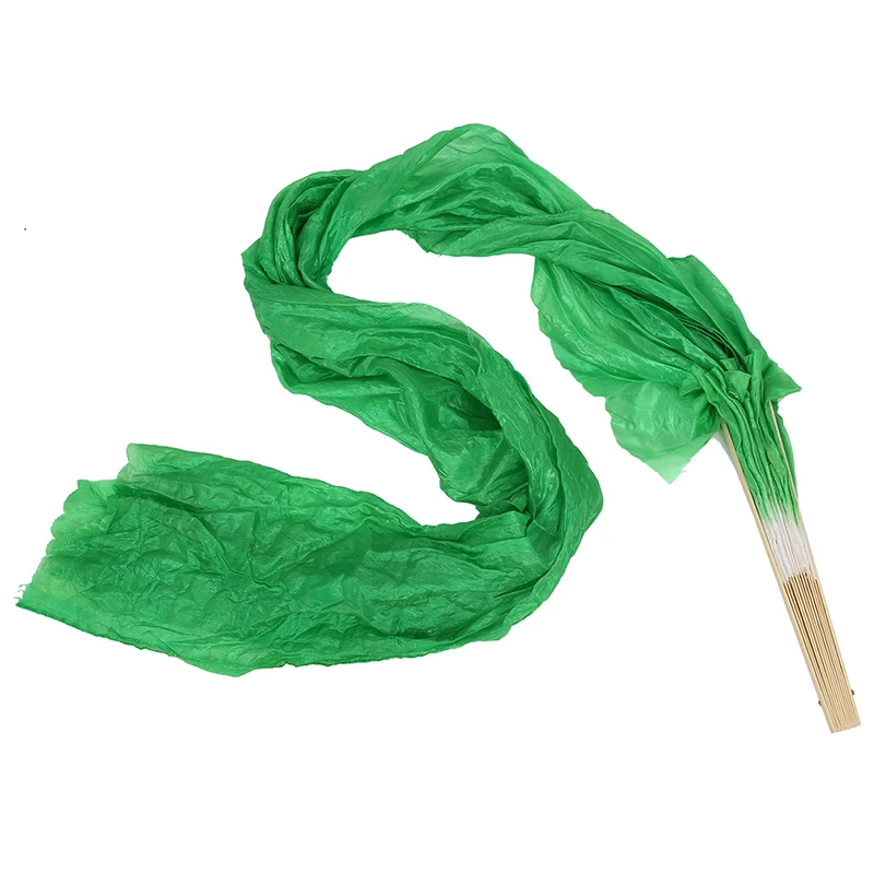 Hot sale 1.8m Hand Made Belly Dance Dancing Silk Bamboo Long Fans Veils