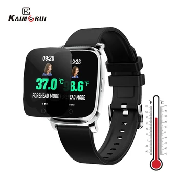 

2020 Smart Watch Forehead & Wrist Digital Infrared Body Temperature Fahrenheit & Celsius Dual Display Smartwatch For Baby/Adult