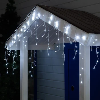 

Garland "Fringe" 3 х 0.6 m, IP44, UMC, white thread, 160 LED, white glow, 220 V