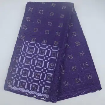 

Fashion African Lace Fabric High Quality French Mesh Lace Fabric with Rhinestones Nigerian Swiss Lace Fabric For Dress SZA02