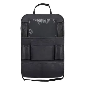 

Waterproof Vehicle Storage Sundries Bag Car Seat Back Protector Cover for Children Baby Kick Mat Protect Bag D7YD