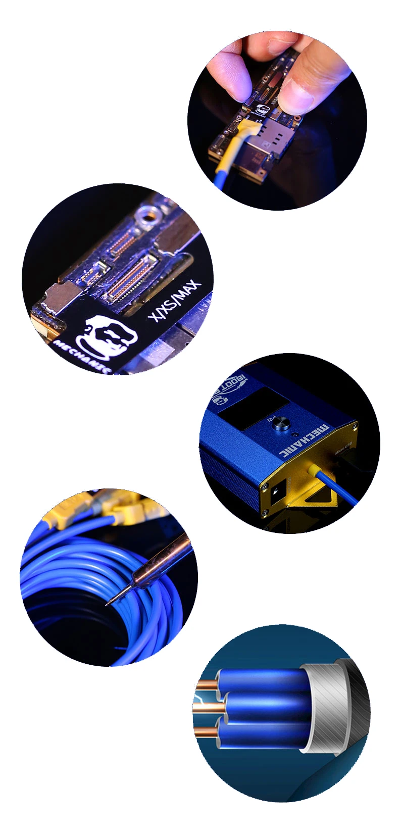 Механик iBoot коробка телефон ремонт силовая линия 5 v-28 v 6-портовое USB 4 цифровой светодиодный Питание от аккумулятора Apple Android телефон power тестовая линейка