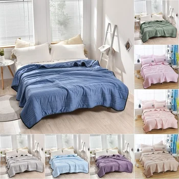 

Fashion Quilts Cushions 9 Colors Available Bed Quilts Blanket Solid Colors Bedding Decor