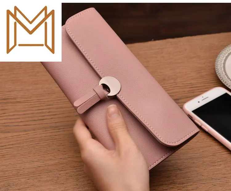 

Long Wallet Three Hasp Position Soft Leather Clip Card Package